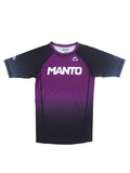 MANTO Rashguard Męski Krótki Rękaw RANK Purpurowy