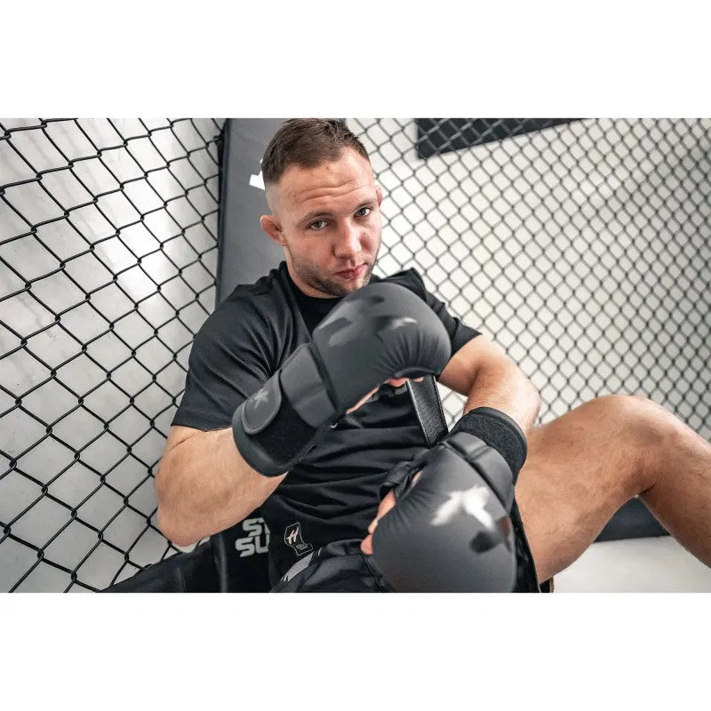 HOOK FIGHTING Rękawice sparingowe do MMA Czarne