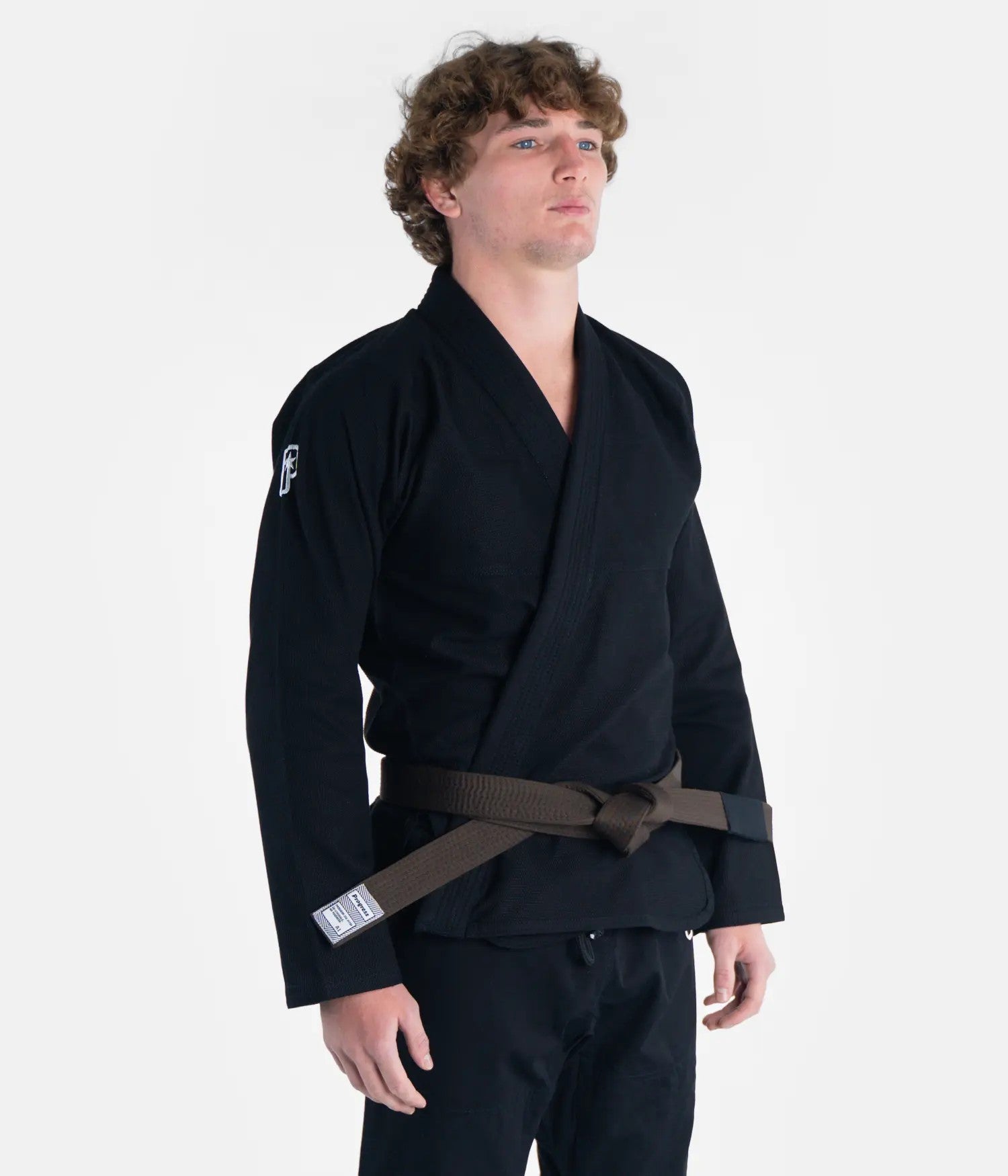 Progress Kimono/Gi BJJ Męskie The Academy Czarne + biały pas w komplecie