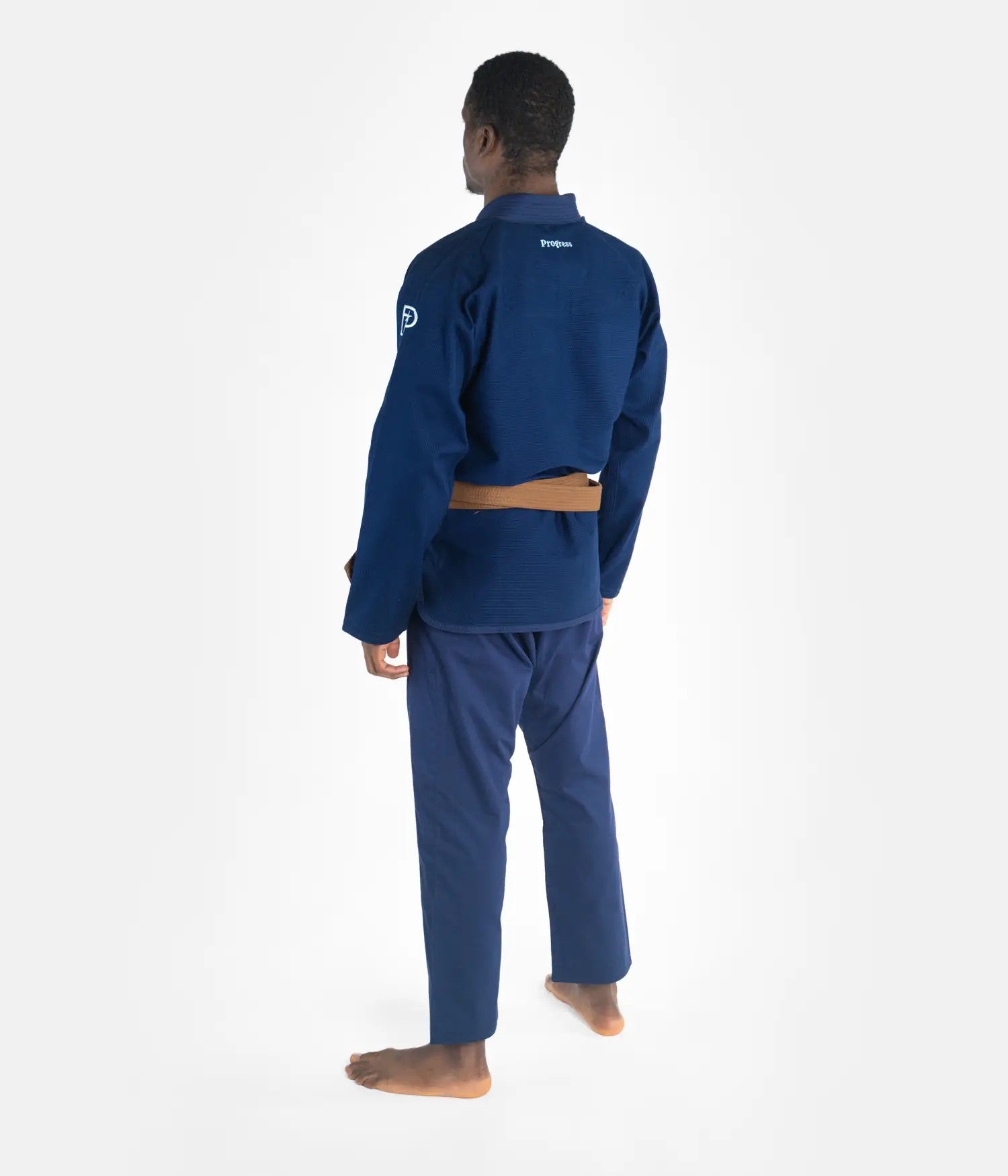 Progress Kimono/Gi BJJ Męskie The Academy Granatowe + biały pas w komplecie