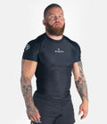 Progress Rashguard Męski Krótki Rękaw Academy Czarny