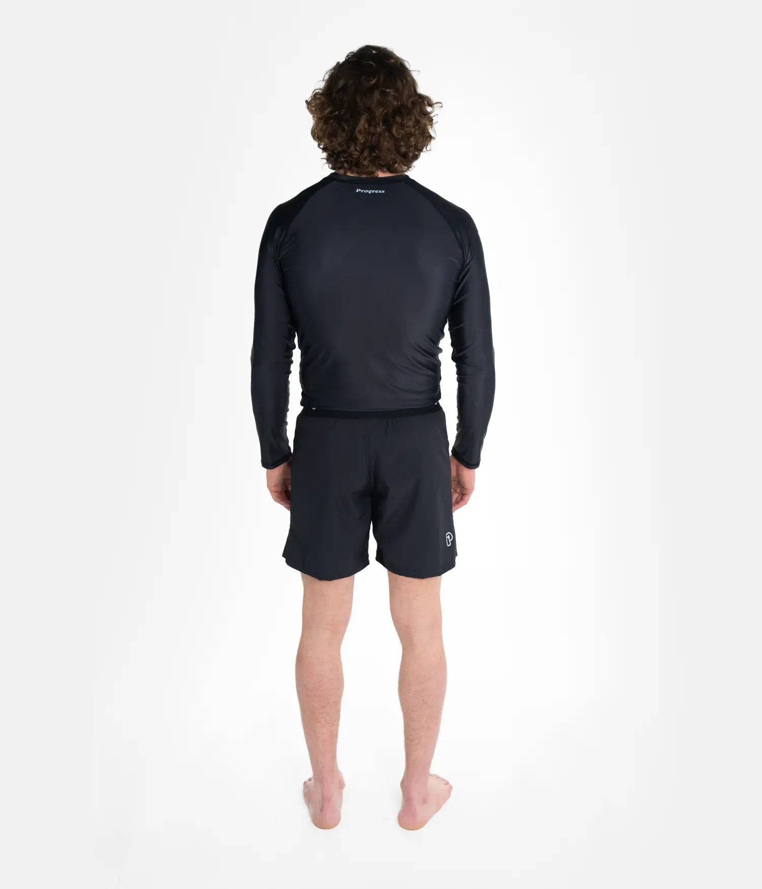 Progress Rashguard Męski Długi Rękaw Academy Czarny