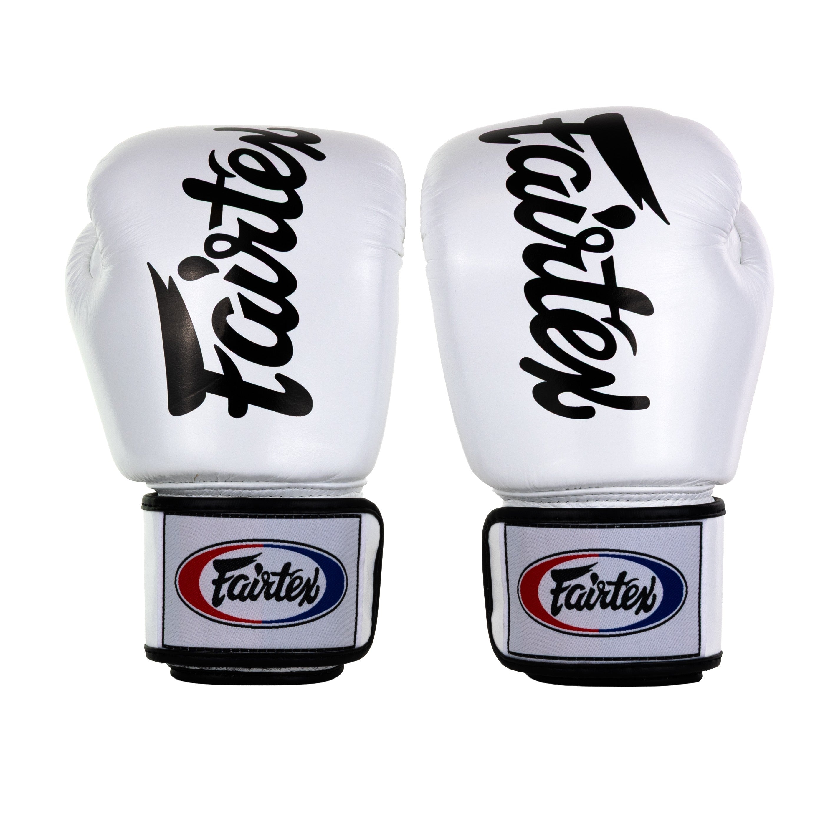 Fairtex Rękawice Bokserskie ze skóry naturalnej BGV19 Białe