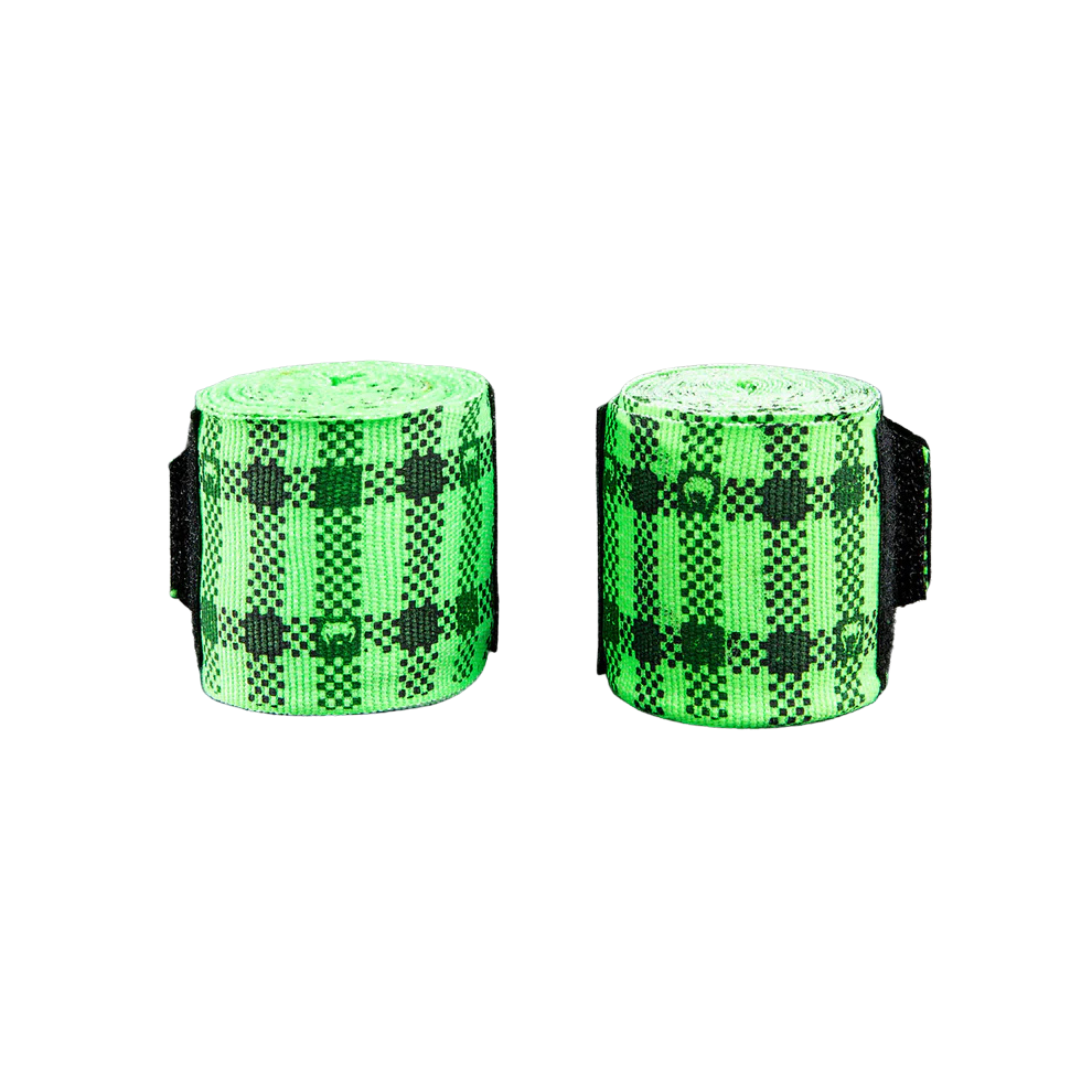 Venum Bandaże bokserskie Tartan Zielone 4m