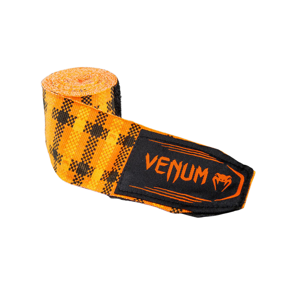 Venum Bandaże bokserskie Tartan Pomarańczowe 4m