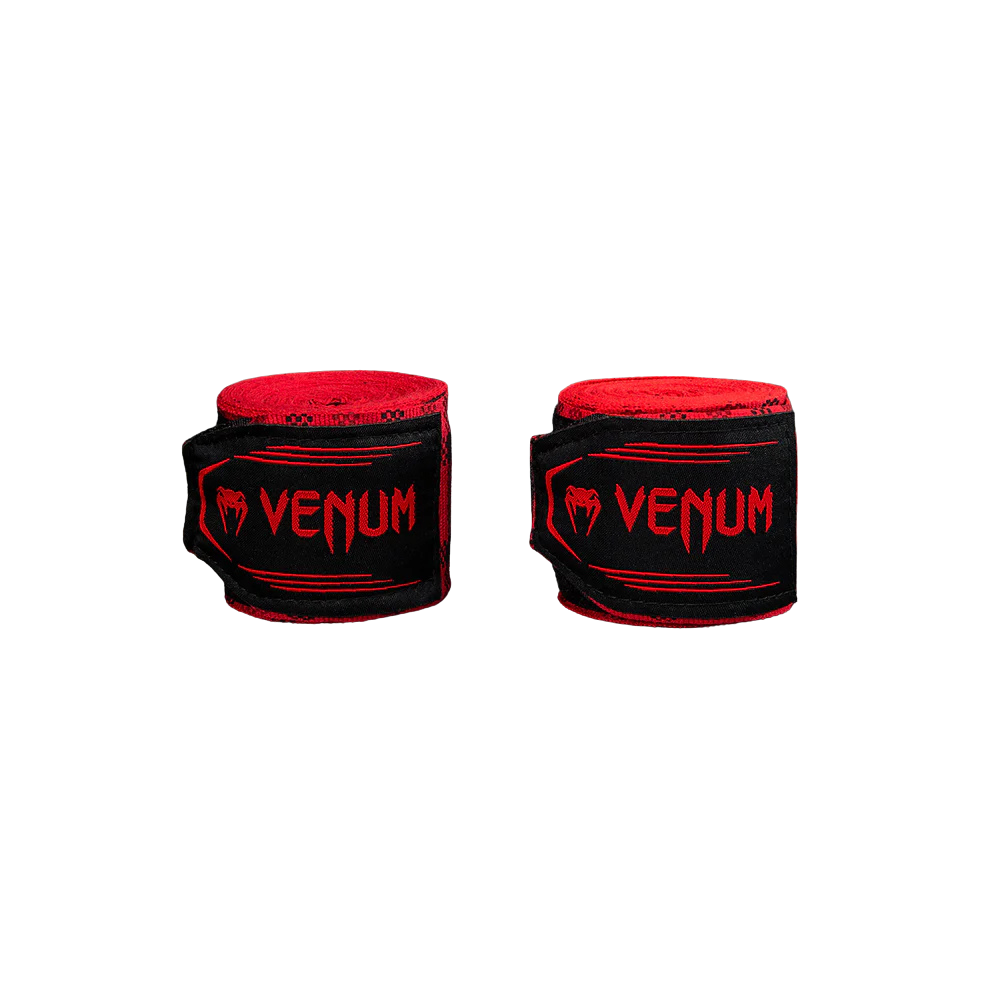 Venum Bandaże bokserskie Tartan Czerwone 4m