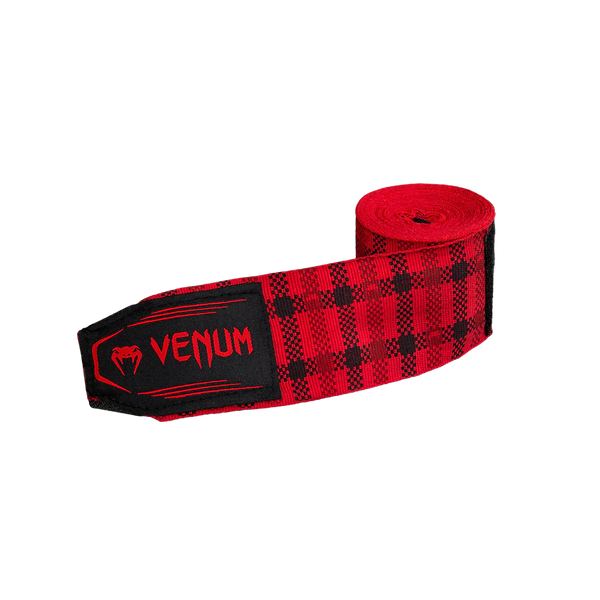 Venum Bandaże bokserskie Tartan Czerwone 4m