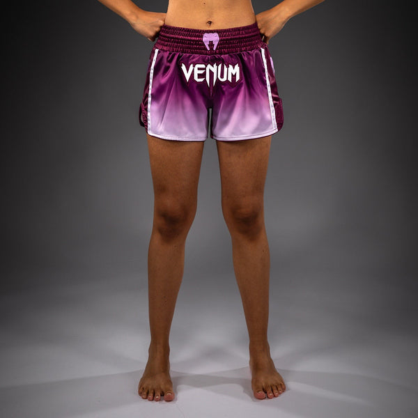 Venum Spodenki Muay Thai Iris Śliwkowe/Białe
