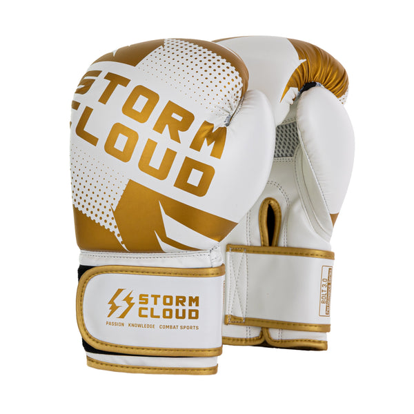 StormCloud Rękawice Bokserskie Bolt 3.0 Białe/Złote