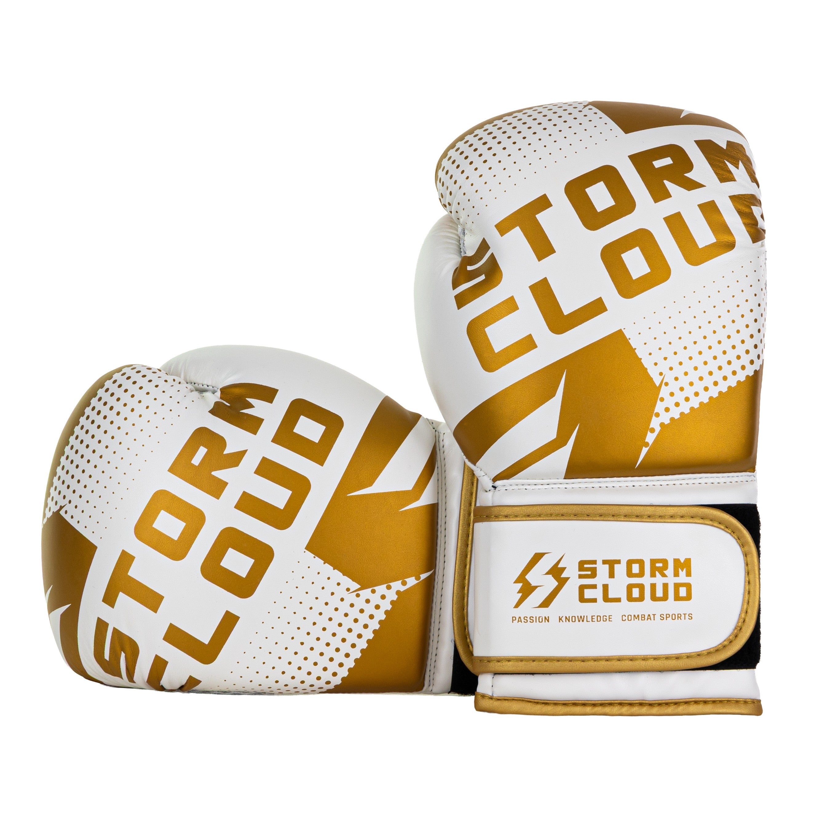 StormCloud Rękawice Bokserskie Bolt 3.0 Białe/Złote