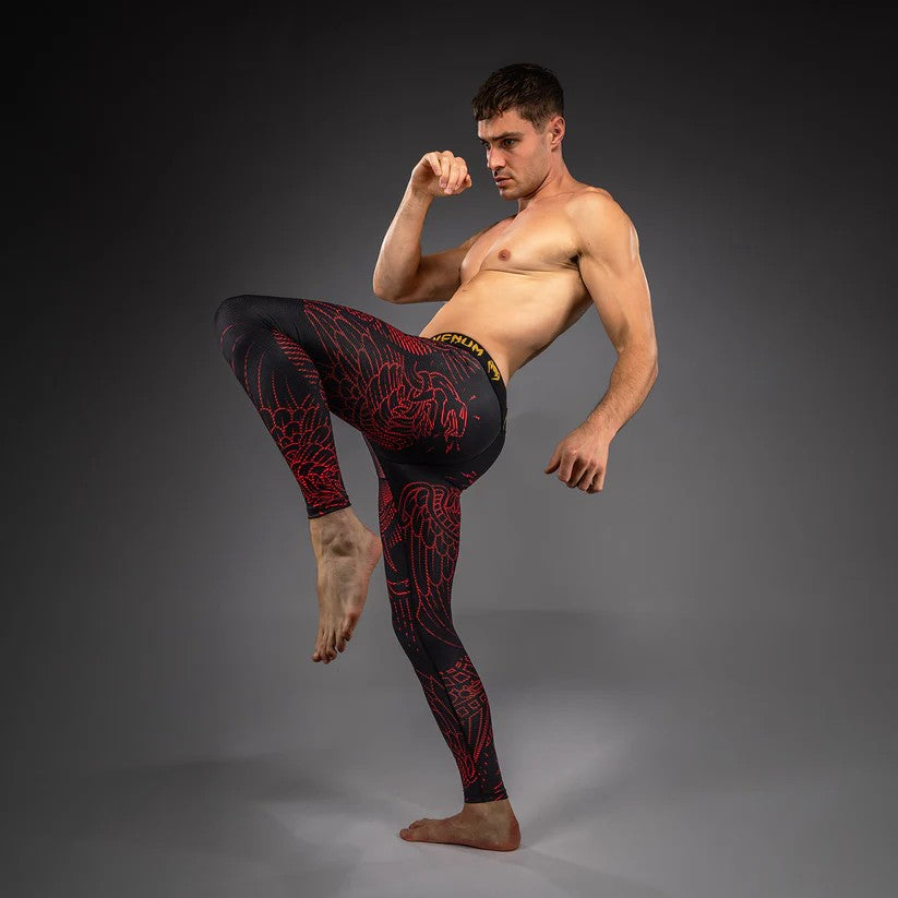 Venum Legginsy Męskie Quetzal Fury Czarne/Czerwone