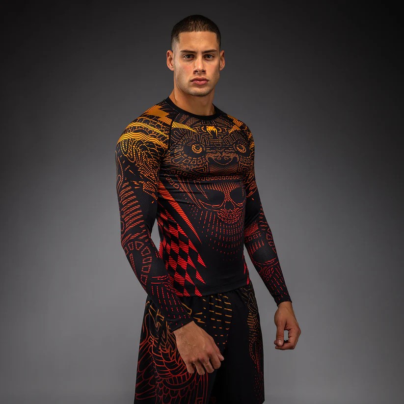 Venum Rashguard Męski Długi Rękaw Quetzal Fury Czarny/Czerwony