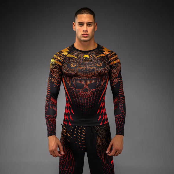 Venum Rashguard Męski Długi Rękaw Quetzal Fury Czarny/Czerwony