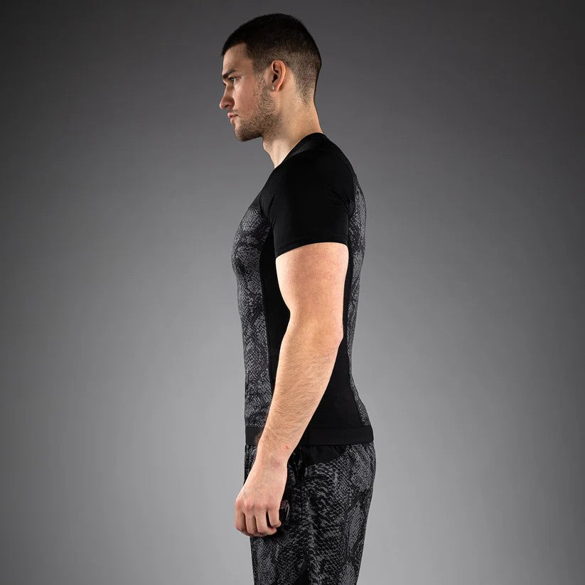 Venum Rashguard Męski Krótki Rękaw G-Fit Scales Czarny