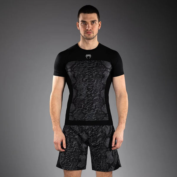 Venum Rashguard Męski Krótki Rękaw G-Fit Scales Czarny