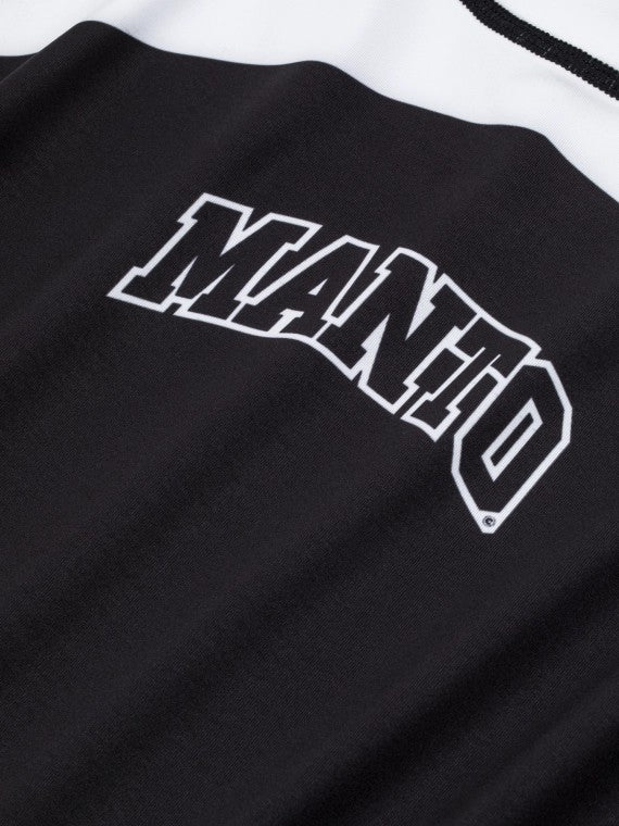MANTO Rashguard Męski Krótki Rękaw RANKED Biały/Czarny