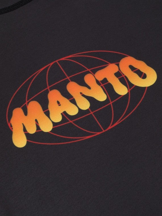 MANTO Rashguard Męski Krótki Rękaw WARSAW TO TOKYO Czarny