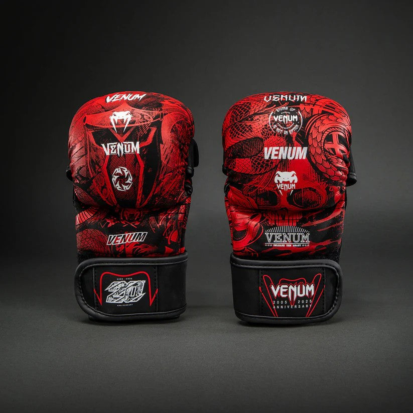 Venum Rękawice do MMA 20th Anniversary Czarne/Czerwone