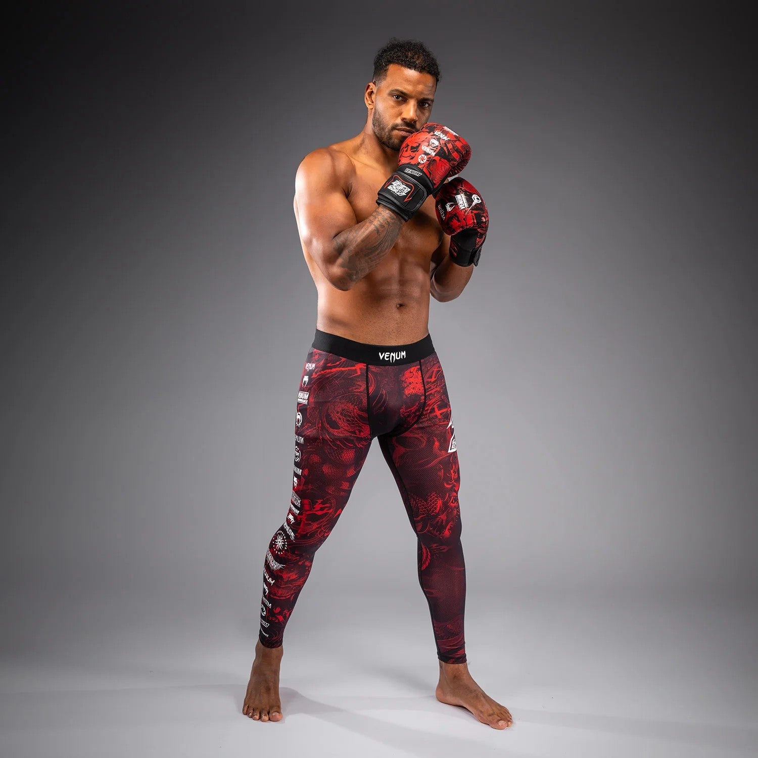 Venum Legginsy 20th Anniversary Czarne/Czerwone
