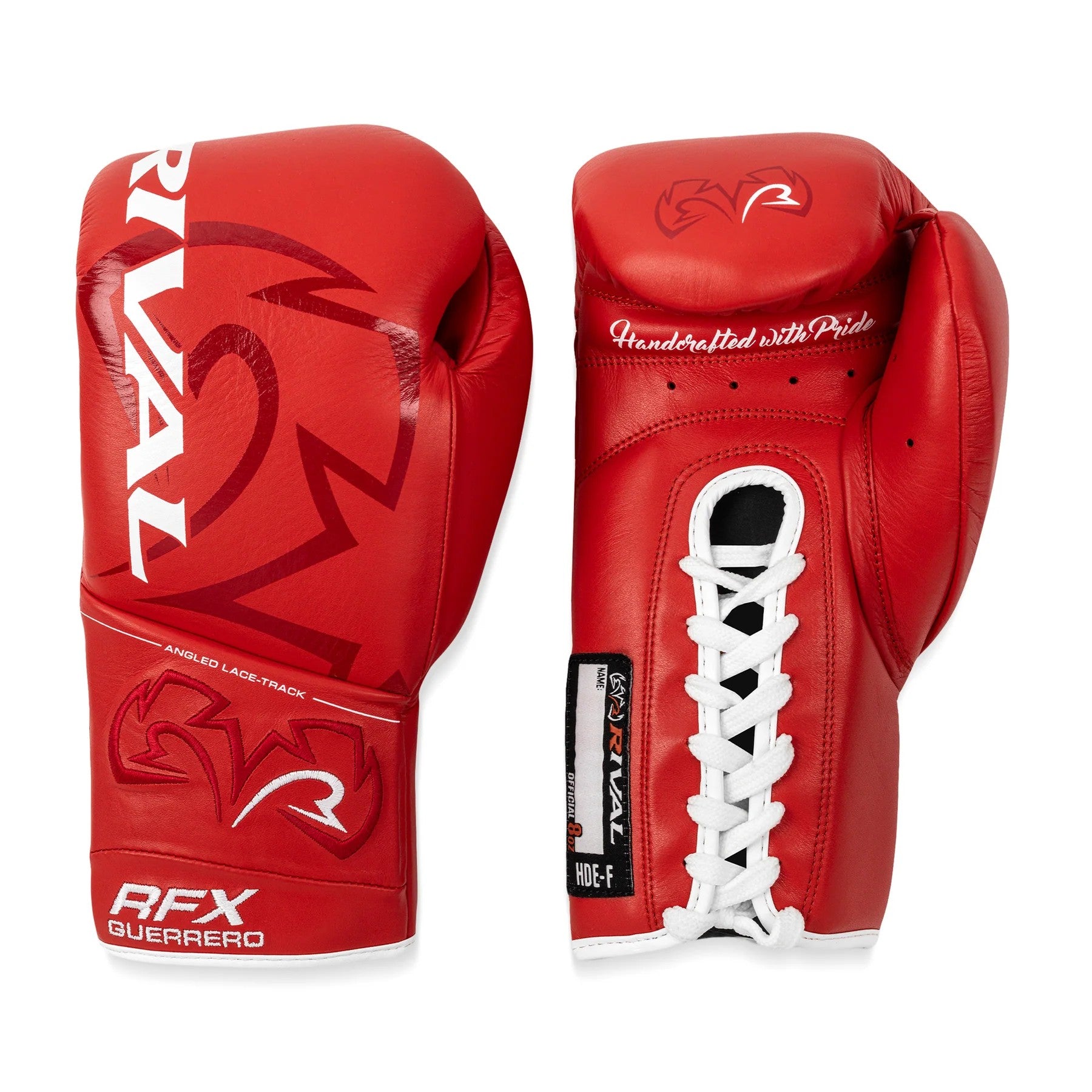 Rival Rękawice Bokserskie ze skóry naturalnej RFX-Guerrero Pro Fight HDE-F Czerwone
