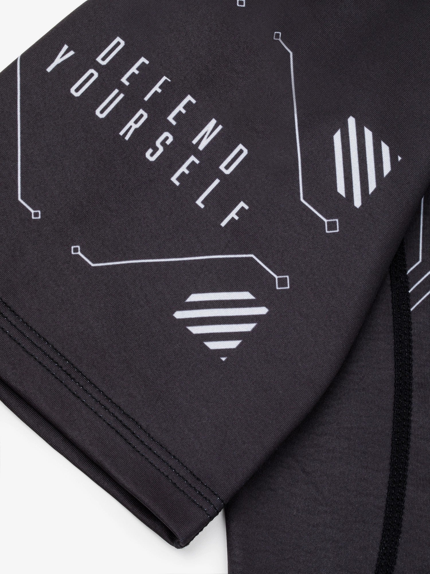 MANTO Rashguard Krótki Rękaw SHIELD Czarny