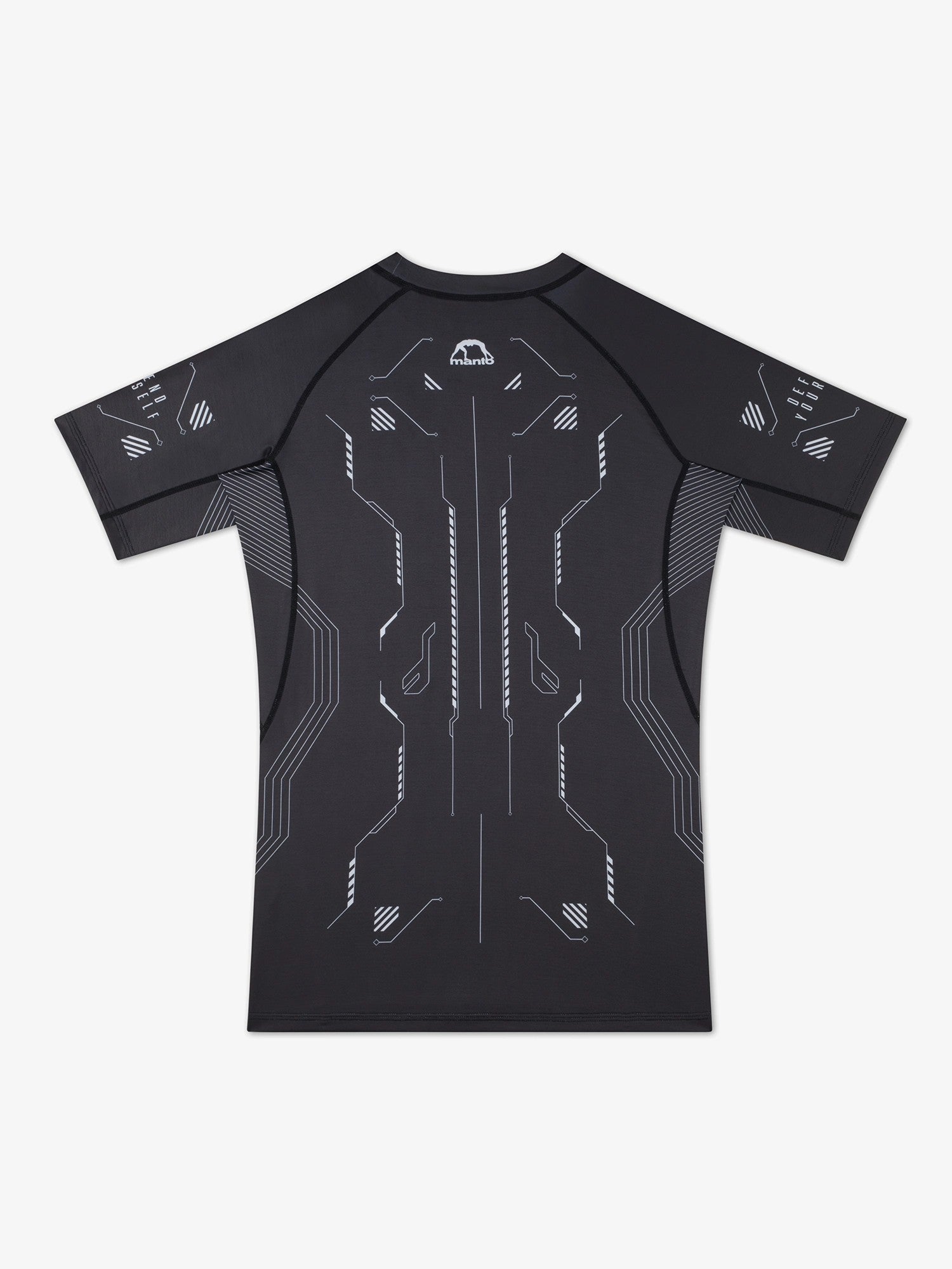 MANTO Rashguard Krótki Rękaw SHIELD Czarny