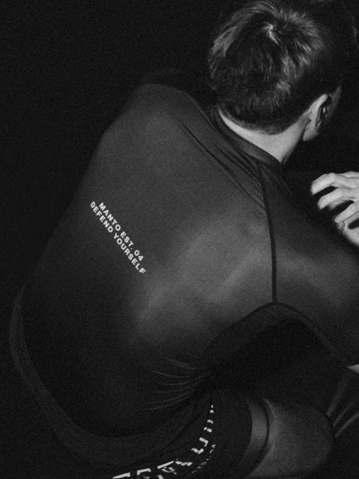 MANTO Rashguard Krótki Rękaw VARSITY Czarny