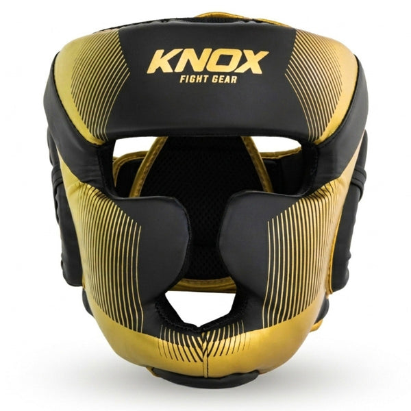Knox Kask Bokserski Starter Czarny/Złoty