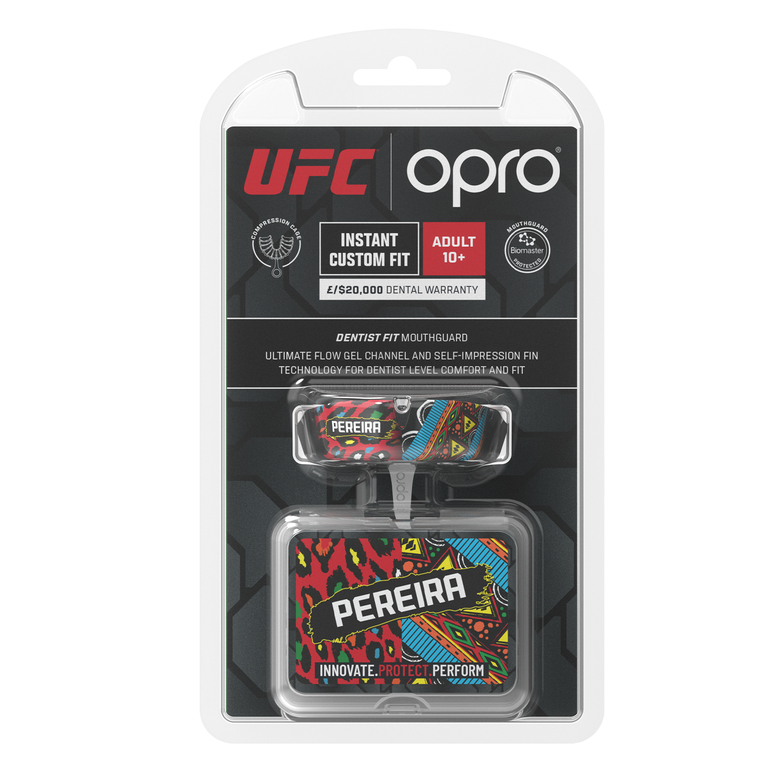 Opro x UFC Alex Pereira Ochraniacz Na Zęby Instant Custom Fit