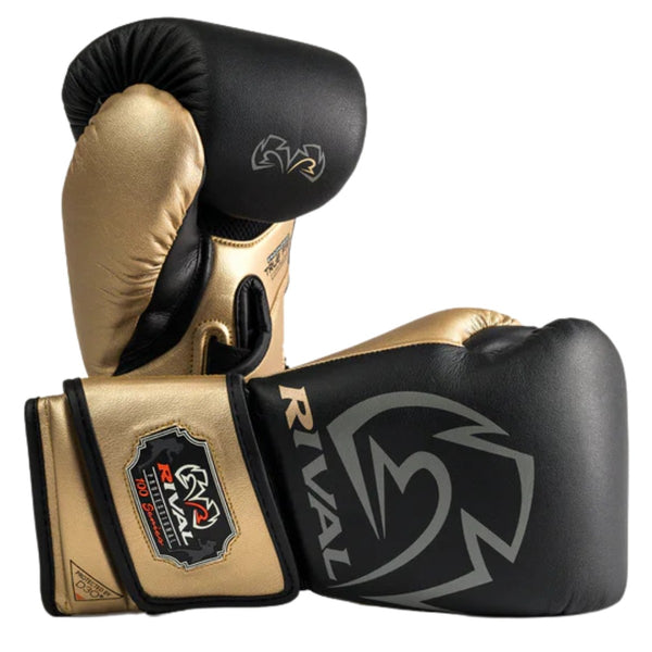 Rival Rękawice bokserskie RB100 Czarne/Złote