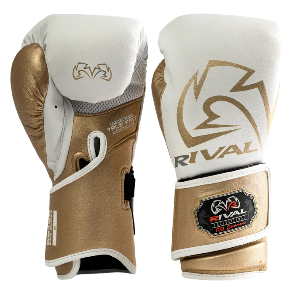 Rival Rękawice bokserskie RB100 Białe/Złote
