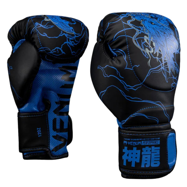 Venum Rękawice Bokserskie Thunder Dragon Czarne/Niebieskie