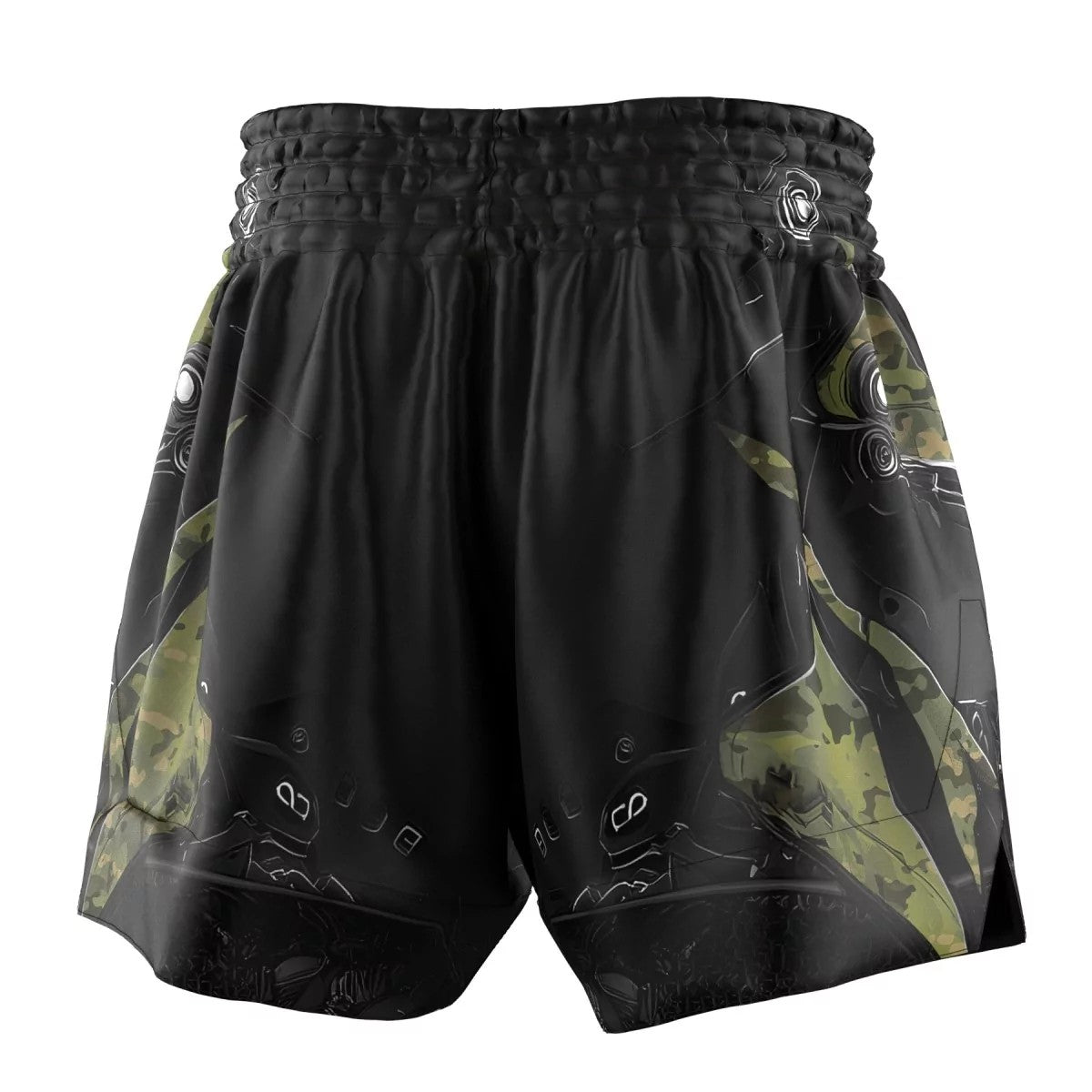 Extreme Hobby Spodenki Muay Thai Iron Force Czarne/Camo