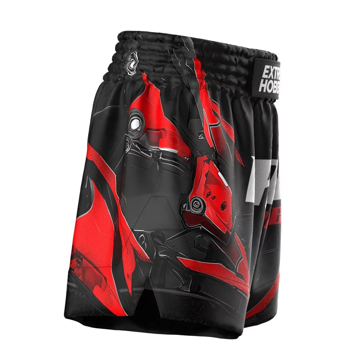 Extreme Hobby Spodenki Muay Thai Iron Force Czarne/Czerwone