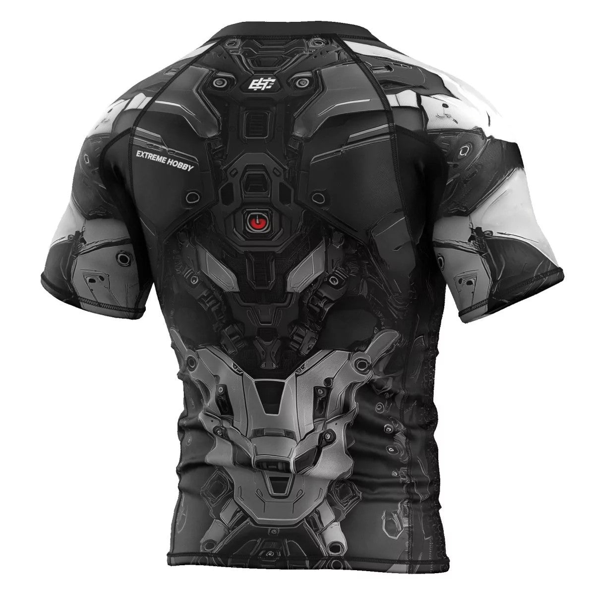 Extreme Hobby Rashguard Męski Iron Force Krótki Rękaw Czarny/Biały
