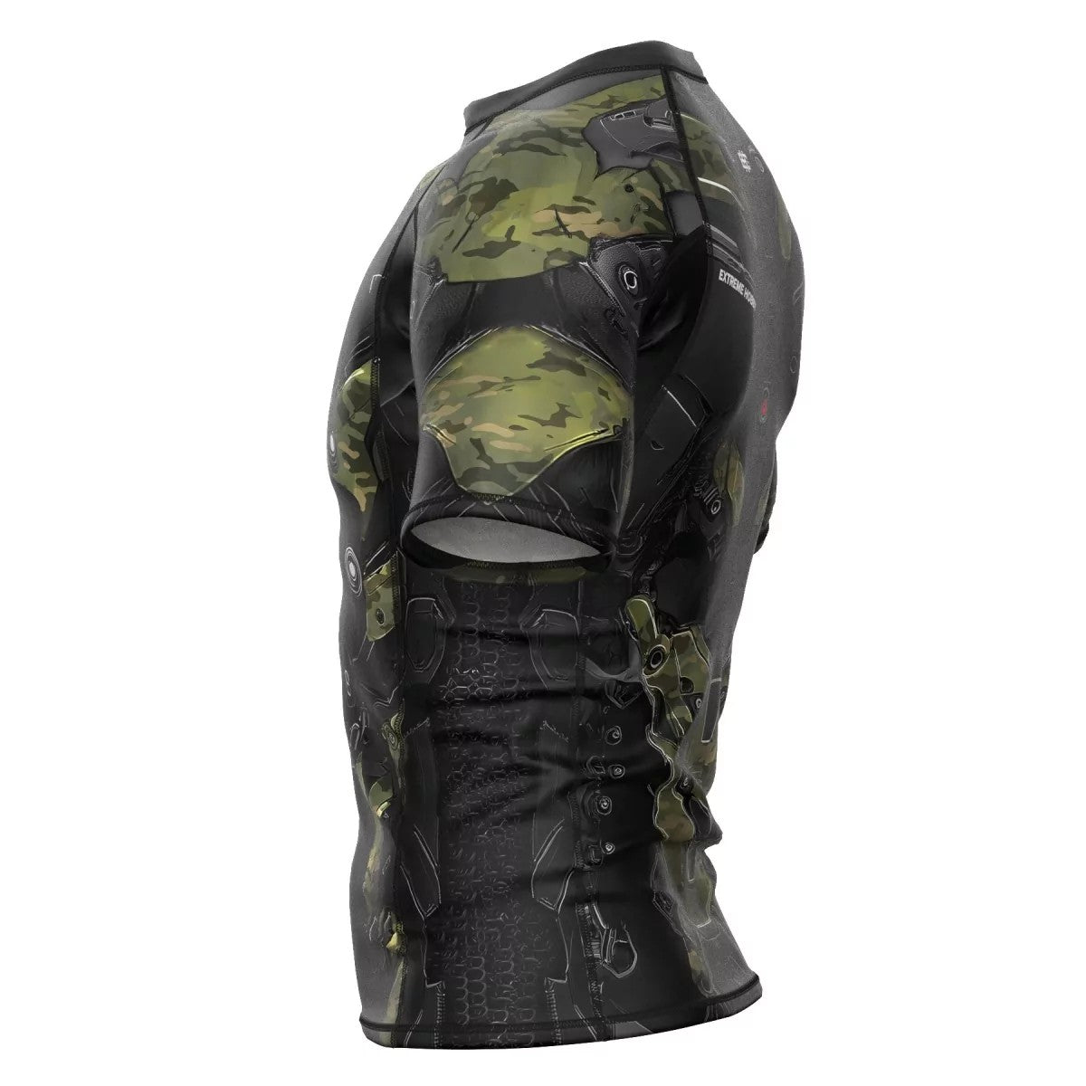 Extreme Hobby Rashguard Męski Iron Force Krótki Rękaw Czarny/Camo