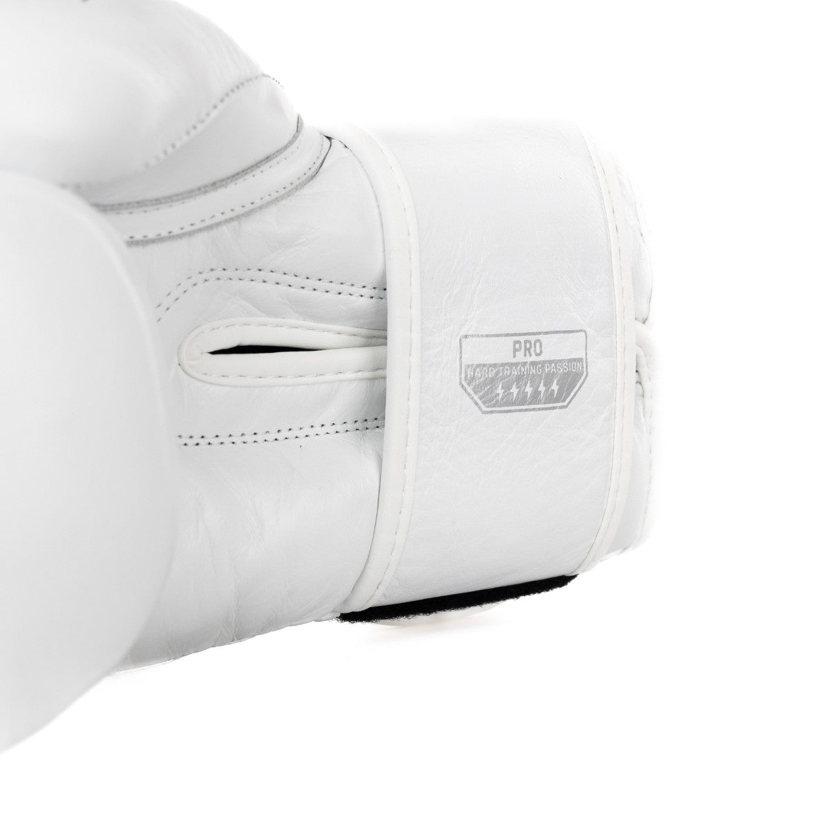 StormCloud Rękawice Bokserskie ze skóry bydlęcej Boxing Pro 2.0 Białe/Srebrne