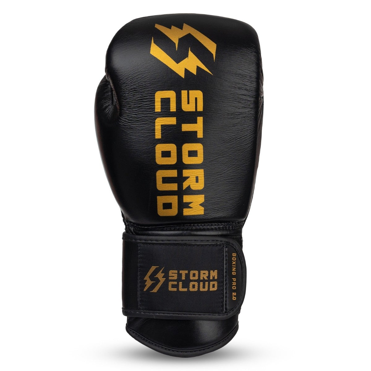 StormCloud Rękawice Bokserskie ze skóry bydlęcej Boxing Pro 2.0 Czarne/Złote