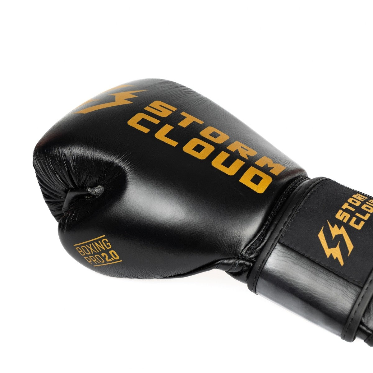StormCloud Rękawice Bokserskie ze skóry bydlęcej Boxing Pro 2.0 Czarne/Złote