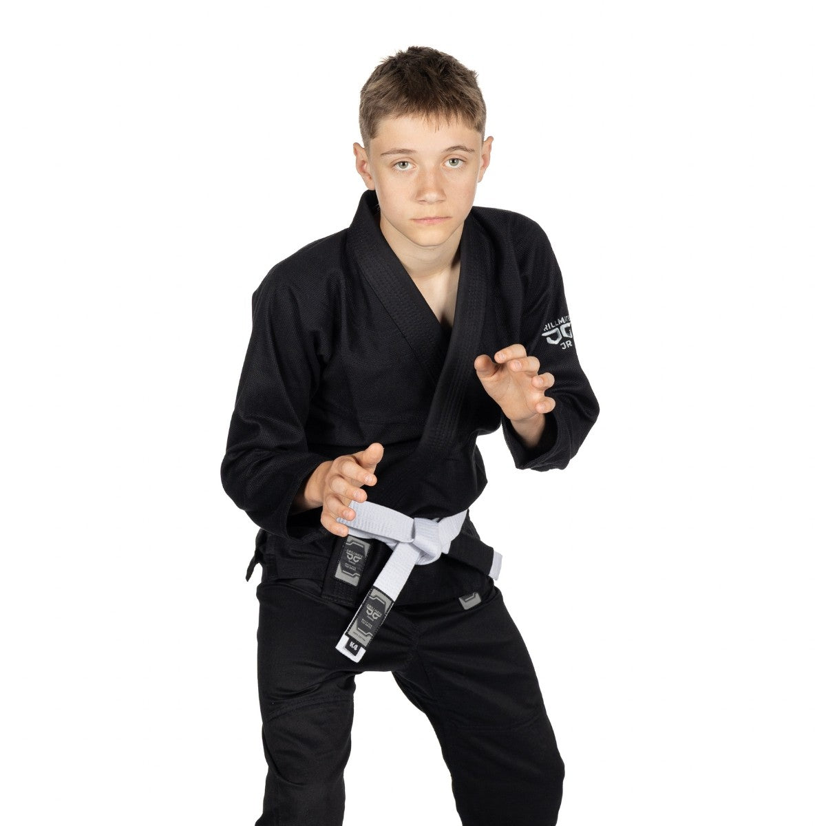 Drillmate Kimono/Gi Junior Core Mate dla dzieci Czarne + biały pas w komplecie