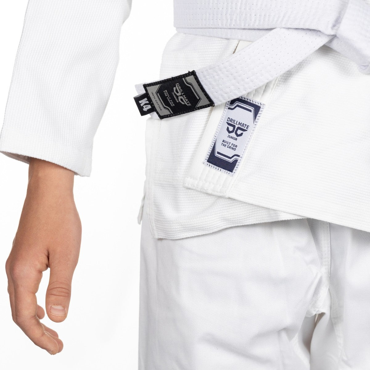 Drillmate Kimono/Gi Junior Core Mate dla dzieci Białe + biały pas w komplecie