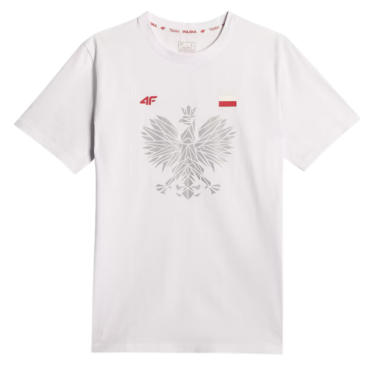 4F T-shirt kibica Polska Orzeł Biała