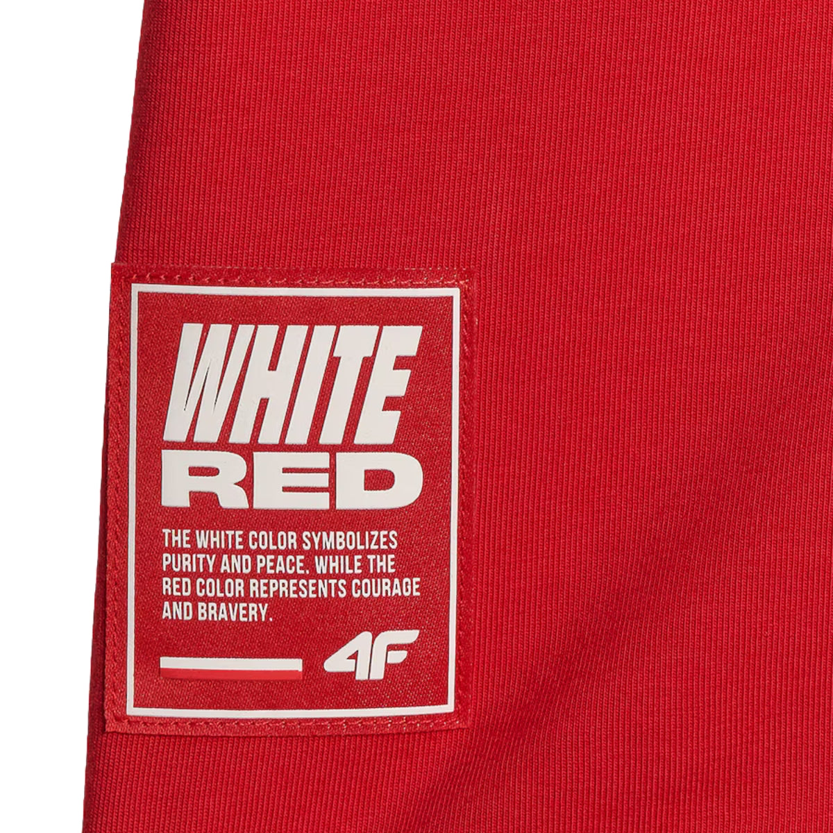 4F T-shirt kibica Polska Orzeł Czerwona