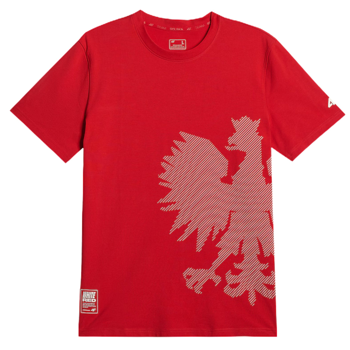 4F T-shirt kibica Polska Orzeł Czerwona