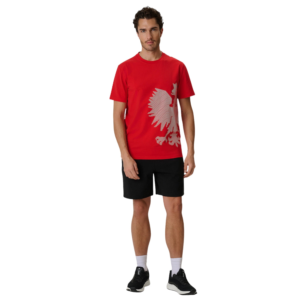 4F T-shirt kibica Polska Orzeł Czerwona