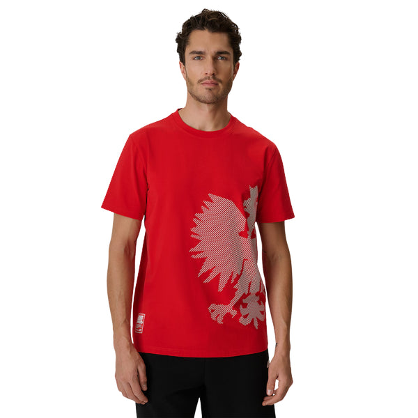 4F T-shirt kibica Polska Orzeł Czerwona
