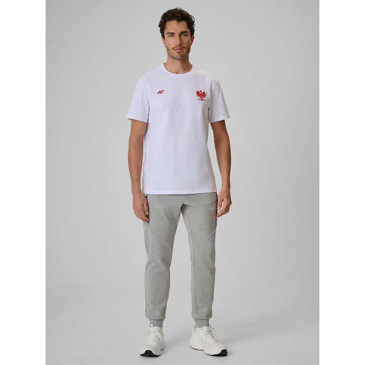4F T-shirt kibica Polska Mały Orzeł Biała