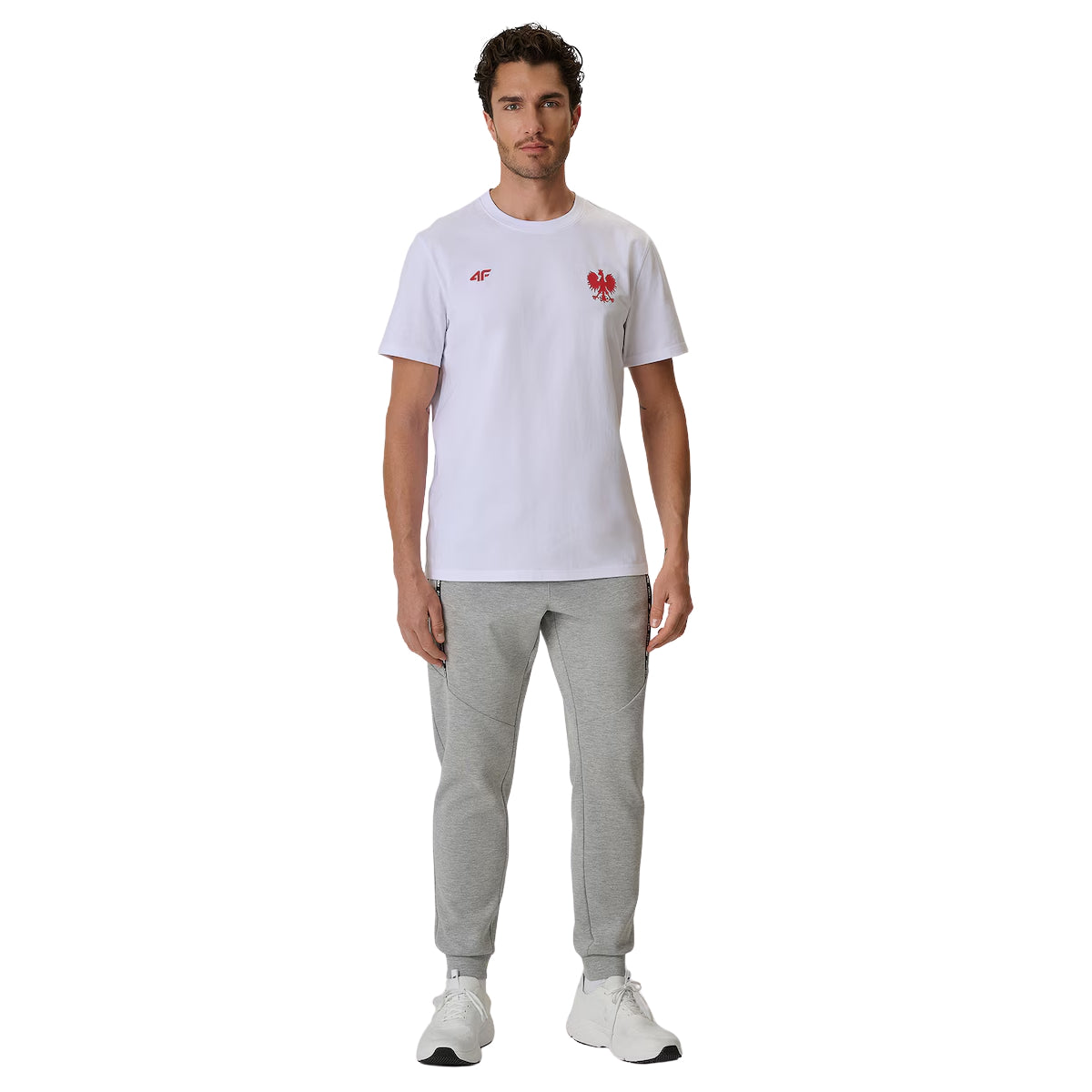 4F T-shirt kibica Polska Mały Orzeł Biała
