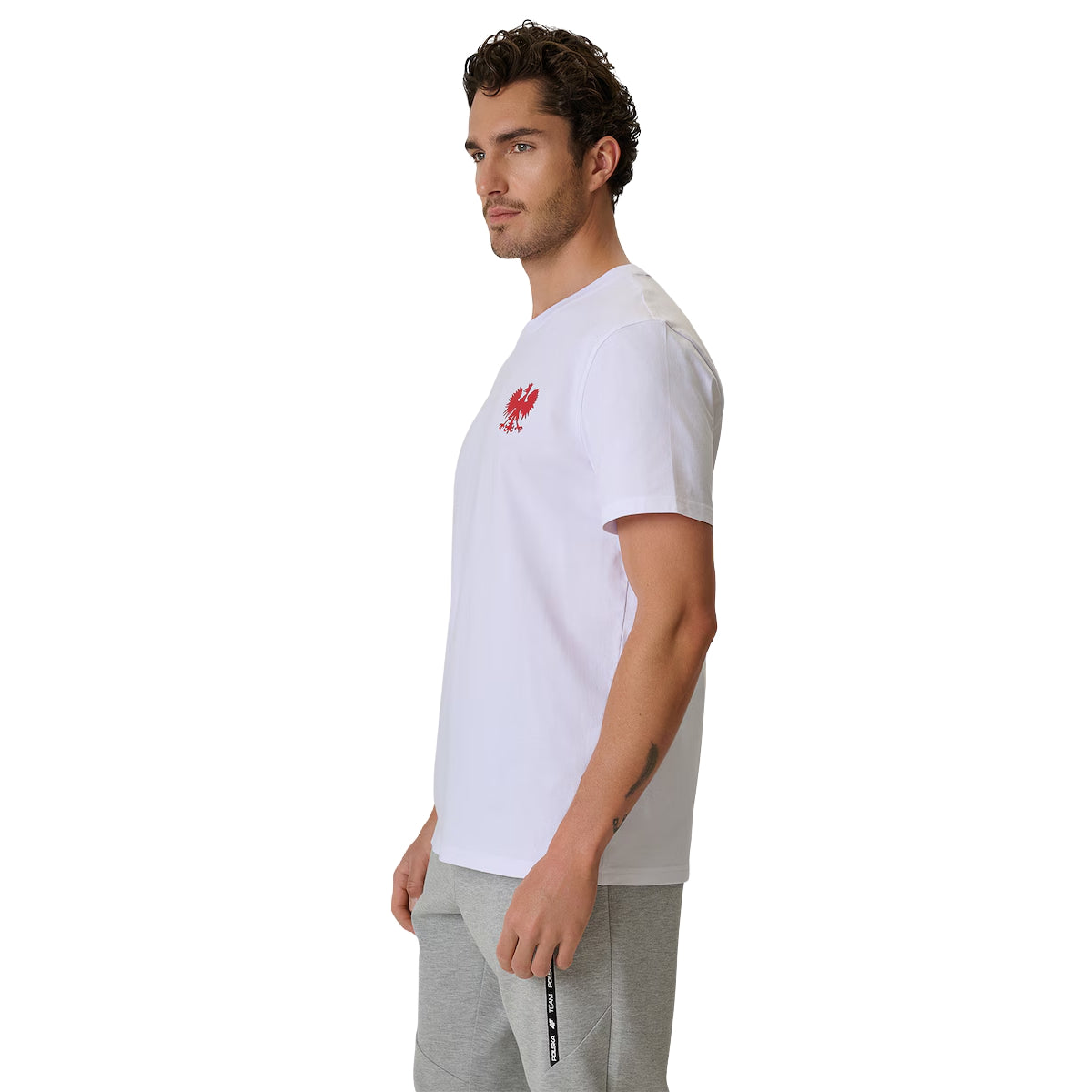 4F T-shirt kibica Polska Mały Orzeł Biała