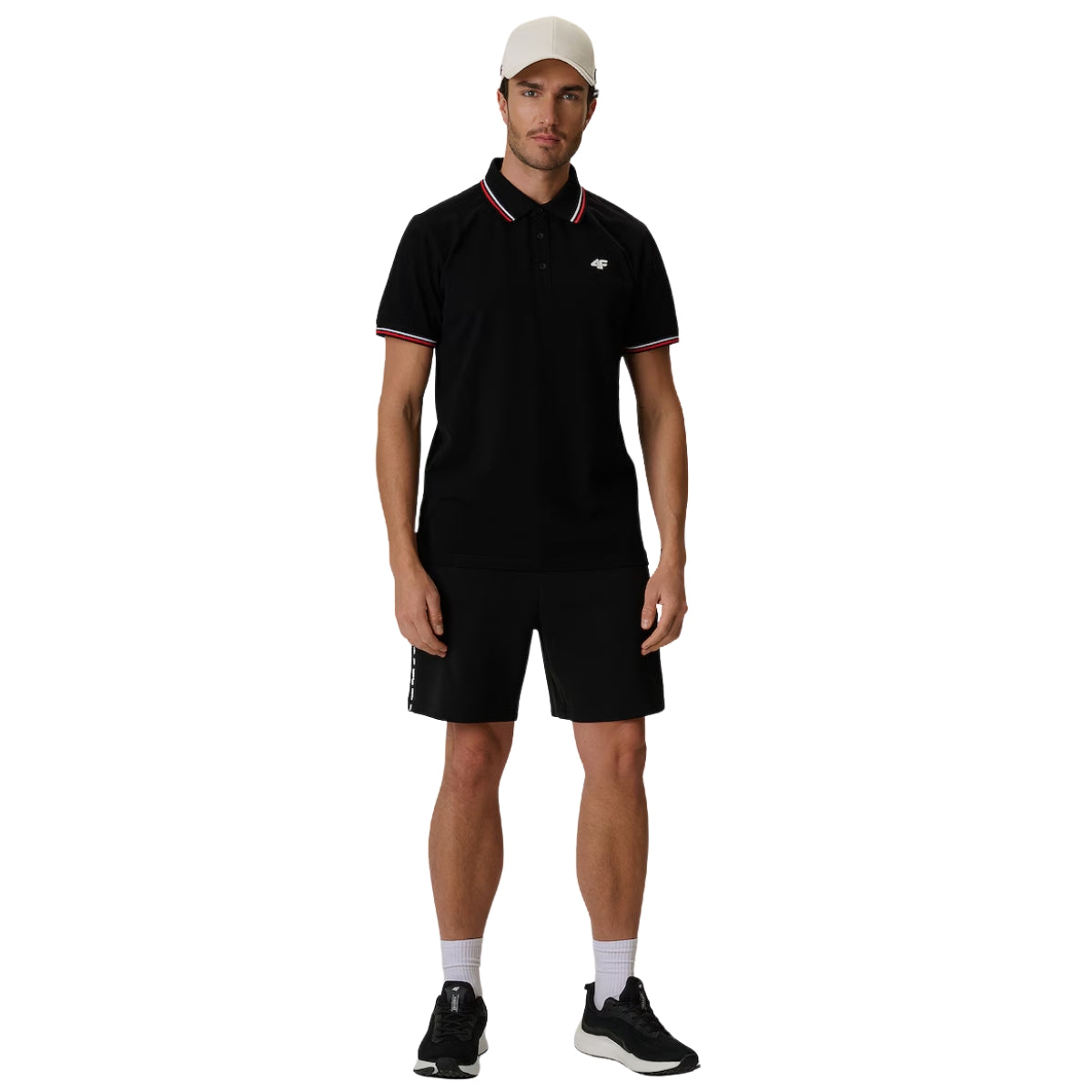4F Spodenki kibica sportowe Czarne
